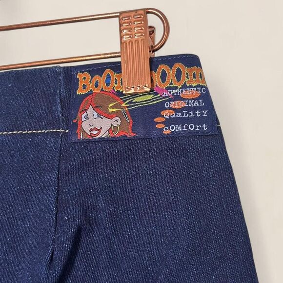 Vintage boom boom jeans Y2K low rise dark wash flared jeans | deadstock size 25 - Picture 6 of 8